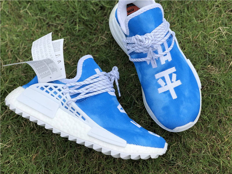 Super max Adidas NMD Human Race Pharrell China Exclusive Blue(98% Authentic quality)